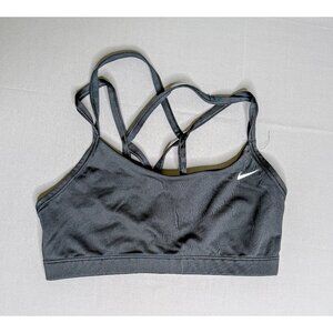 Nike Women’s Medium Black Strappy Sports Bra Dri-FIT Lightly Used Training Gym